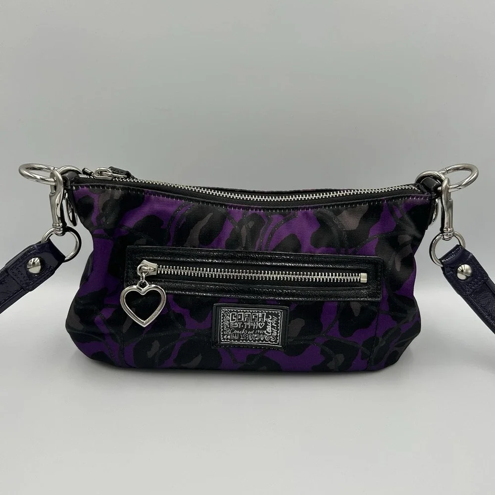 Coach‎ Daisy Ocelot Purple Demi Hobo # H1281-F20024